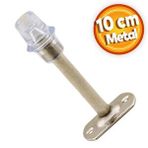 Kapi Stoperi Tamponu 10 Cm Krom Metal Kapi Durdurucu Tutucu Vidali Kapi Stopu Silikonlu