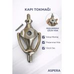 Kapı Tokmağı, Metal, Paslanmaz Çelik Vida, Modern Tasarım, Kolay Montaj, Dayanıklı Kapı Vuracağı