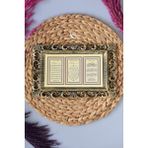 Kapı Üstü Üçlü Tablo Ayete'l Kürsi- Nazar Duası-Bereket Duası - 24 x 18 - Gold