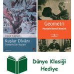 Kapı Yayınları Kuşlar Divanı + Geometri + Dünya Klasiği Hediye - Hayır