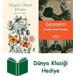 Kapı Yayınları Niyazî-I Mısrî Divanı + Geometri + Dünya Klasiği Hediye - Hayır