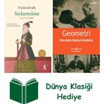 Kapı Yayınları Siyâsetnâme + Geometri + Dünya Klasiği Hediye - Hayır