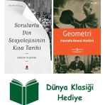 Kapı Yayınları Sorularla Din Sosyolojisinin Kısa Tarihi + Geometri + Dünya Klasiği Hediye - Hayır