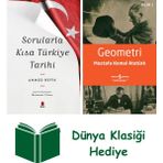 Kapı Yayınları Sorularla Kısa Türkiye Tarihi + Geometri + Dünya Klasiği Hediye - Hayır