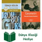 Kapı Yayınları Türkçe Sözlük (Ciltli) + Geometri + Dünya Klasiği Hediye - Hayır