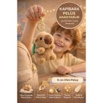 Kapibara Peluş Anahtarlık Sevimli Mini Çanta Süsü Yumuşak Oyuncak Figür Aksesuar GVN-RSN-003