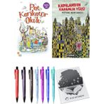 Kapiland'ın Karanlık Yüzü ve Pat Karikatür Okulu 2li Set + Hediyeli