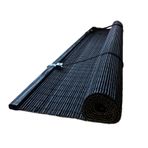 Kapılar ve Pencereler için Siyah Bambu Stor Perde Güneşlik Perdesi Gizlilik Koruması Ayarlanabilir Renkler Genişlik x Yükseklik (55 cm x 80 cm)