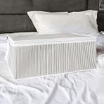 Kapısı Baza Altı Düzenleyici Kumaş Hurç Büyük Boy Organizer (65 x 45 x 22) (3 Adet Gri Büy�