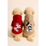 Kapişonlu Polar Sweatshirt Köpek ve Kedi Kıyafeti & Elbisesi - Buggs & Mickey 2'li Fırsat Paketi - XL