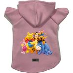 Kapişonlu Polar Sweatshirt Köpek ve Kedi Kıyafeti & Elbisesi - Pembe Winnie