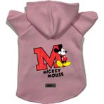 Kapişonlu Polar Sweatshirt Köpek ve Kedi Kıyafeti & Elbisesi - Pembe Yeni Mickey 2 - XS