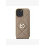 Kapitone Metal Logolu iPhone 16 Pro Kılıf