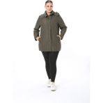 Kapitone Mont, Kaban, Içi Kürklü Kapitone Mont ,büyük Beden Mont, Su Itici Mont - Haki - 52