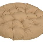 Kapitone Rattan Bahçe Sandalye Minderi Döngüler İç Mekan Dış Mekan Dekoratif Koltuk Pedi Noir (Kahve 80x80 cm)