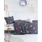 Kapitone Yatak Örtüsü Seti Tek Kişilik Uzay Lacivert - 160 x 220 cm