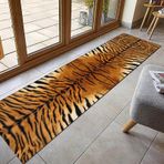 Kaplan Derisi Desenli Ekstra Uzun Yolluk Halı Koridor için Kaymaz Alan Halısı Zemin için 100x300 cm/3.3ftx9.8ft