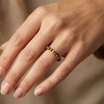 Kaplan Gözü Taşı Lastikli Yüzük – 3.5 mm