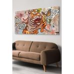 Kaplan Kelebek Tek Parça Kanvas - Canvas Tablo, 100 x 65