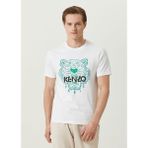 Kaplan Logo Detaylı Beyaz Erkek T-Shirt Nw - 2XL