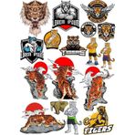 Kaplan Tiger Sticker Set-1 13 Parça Telefon, Tablet, Defter, Laptop Sticker