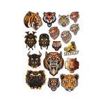 Kaplan Tiger Sticker Set-7 17 Parça Telefon, Tablet, Defter, Laptop Sticker