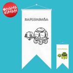Kaplumbağa Kırlangıç Boyama Kumaşı 50x70 cm