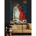 Kaplumbağa Terbiyecisi Dekoratif Kanvas - Mdf Ahşap Tablo - 70 X 100 Cm