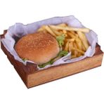 Kapp Hamburger Kayın 14x17 cm Sunum Kasası