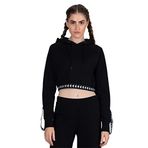 Kappa 222 Banda Vanity Tk Black White1 Kadın Sweatshirt