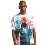 Kappa 311S1SW-001 Authentic Graphik Garrel Beyaz Erkek T-shirt