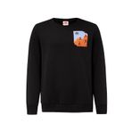 Kappa 361G7PW-005 Authentic Graphic Erkek Siyah Sweatshirt