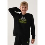 Kappa 7-16 Yaş Erkek Çocuk Sweat -Siyah-