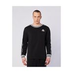 Kappa Banda Stars Sweatshirt Erkek Siyah Regular Sweatshirt