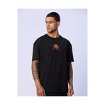 Kappa Chibaf Tee Erkek Siyah Oversize Tişört