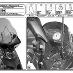 Kappa D292KIT Kymco Dink 50-125-200 06-16 Motosiklet Rüzgar Siperlik Bağlantısı