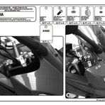 Kappa D440KIT Yamaha FZ6 600 Fazer S2 07-11 Motosiklet Rüzgar Siperlik Bağlantısı