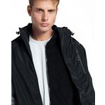 KAPPA Erkek AUTHENTIC RIKA 3-in-1 Mont, BLACK, M