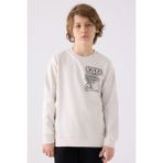 Kappa Erkek Çocuk Beyaz Sweatshirt - 11-12 Yaş