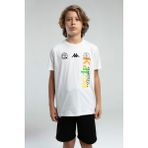 Kappa Erkek Çocuk T-Shirt, Beyaz, 7-8 Yaş