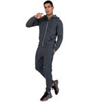Kappa Erkek LOGO JACKUS SLIM 2 TK Eşofman Üstü, GREY DK MEL, M