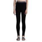 KAPPA Kadın 222 BANDA VORTEX TK Tayt, BLACK - WHITE1, M