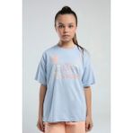 Kappa Kız Çocuk T-Shirt Mavi - 7 - 8 Yaş