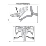 Kappa KL4114 Kawasaki Versys 650 15-17 Motosiklet Yan Çanta Taşıyıcı