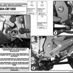 Kappa KN452 Honda CBF 1000 - ABS 06-09 Motosiklet Motor Koruma Demiri