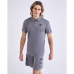 Kappa Kombat Poly Polo Erkek Antra Gri Regular Fit Polo Yaka Tişört - S - Siyah