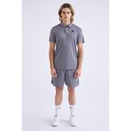 Kappa Kombat Poly Polo Erkek Antra Gri Regular Fit Polo Yaka Tişört - XL