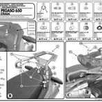 Kappa KR79 Aprilia Pegaso 650 Strada-Trail 05-11 Arka Çanta Taşıyıcı