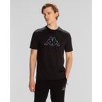 Kappa Logo Brian Erkek Siyah T-Shirt Nefes Alabilir Kumaşla Günlük Kullanım İçin