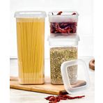 Kapris 3 Lu Erzak Kabi Saklama Kabi Beyaz (1700Ml+1100Ml+500Ml)